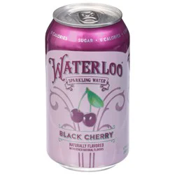 Waterloo Black Cherry Sparkling Water - 12 oz