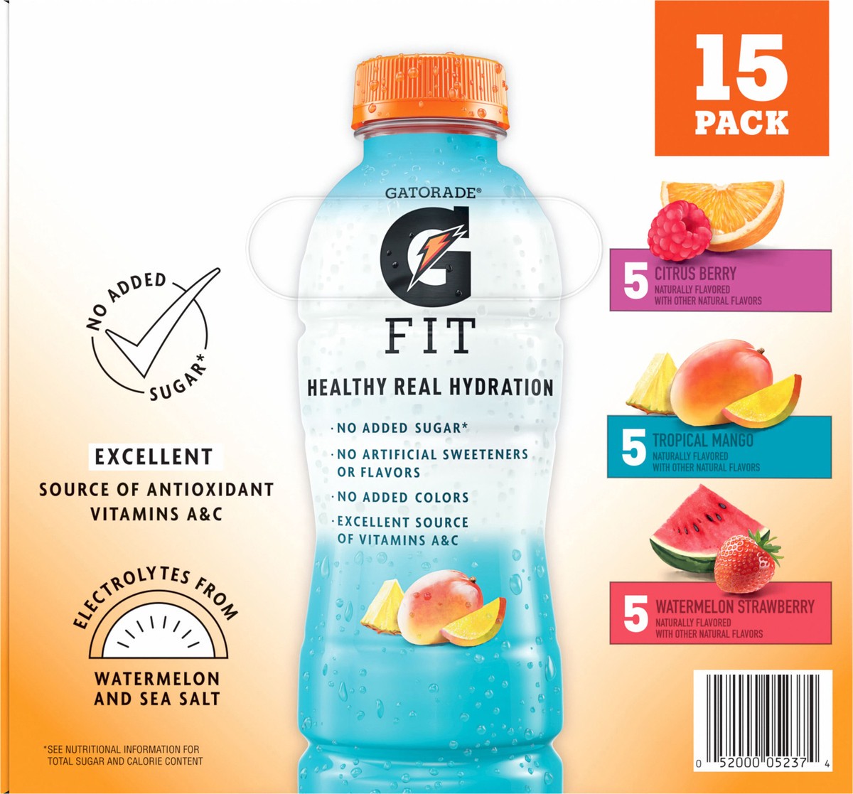 slide 3 of 6, Gatorade Electrolyte Beverage, Assorted, 15 Pack, 15 ct