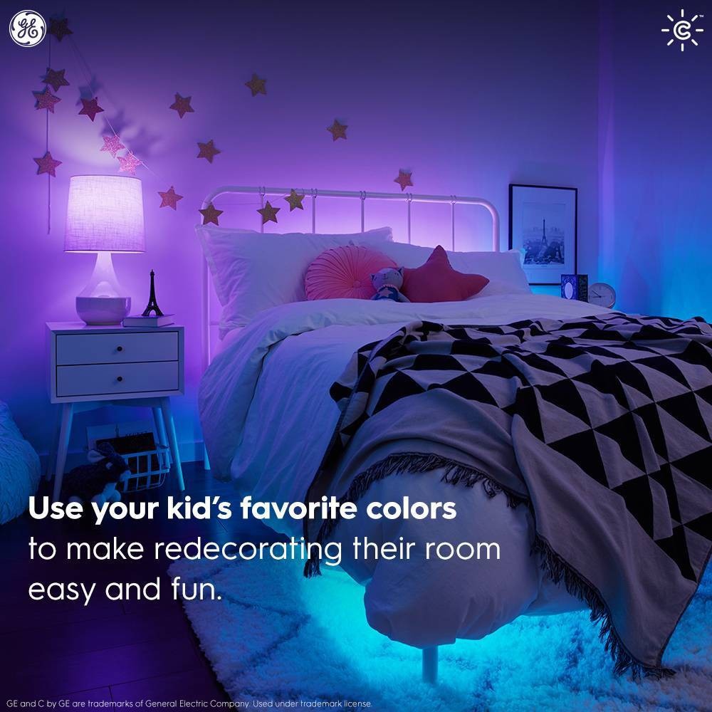 slide 5 of 10, GE Household Lighting General Electric Full Color Smart LED Bulb A19, 1 ct