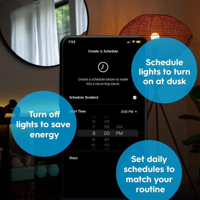 slide 2 of 10, GE Household Lighting GE 16' CYNC Smart LED Full Color Light Strip Power Supply, 1 ct