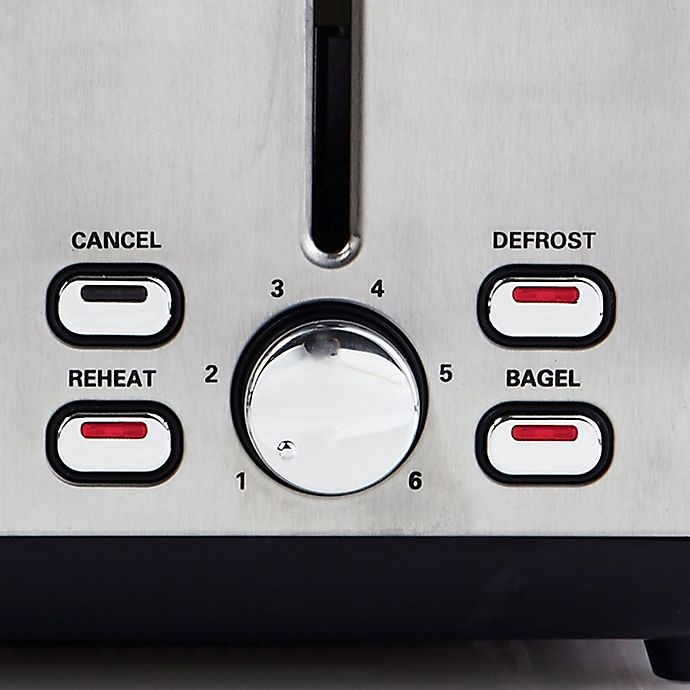 slide 4 of 8, Professional Series 4-Slice Stainless Steel Wide Slot Toaster, 1 ct