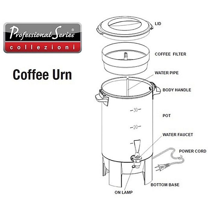 slide 5 of 8, Professional Series 30-Cup Coffee Urn Stainless Steel, 1 ct