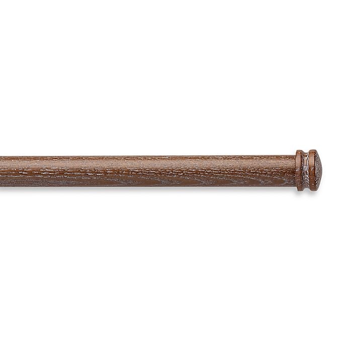 slide 1 of 1, Cambria Premier Weathered Wood Double Curtain Rod - Smoke, 48 in