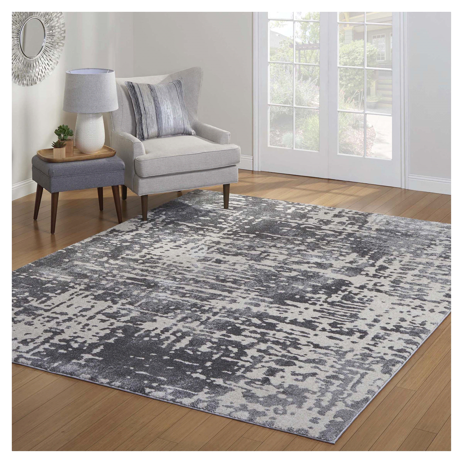 slide 2 of 2, Gertmenian Maison Sorrento, 63 in x 84 in, Gray, 63 x 84 