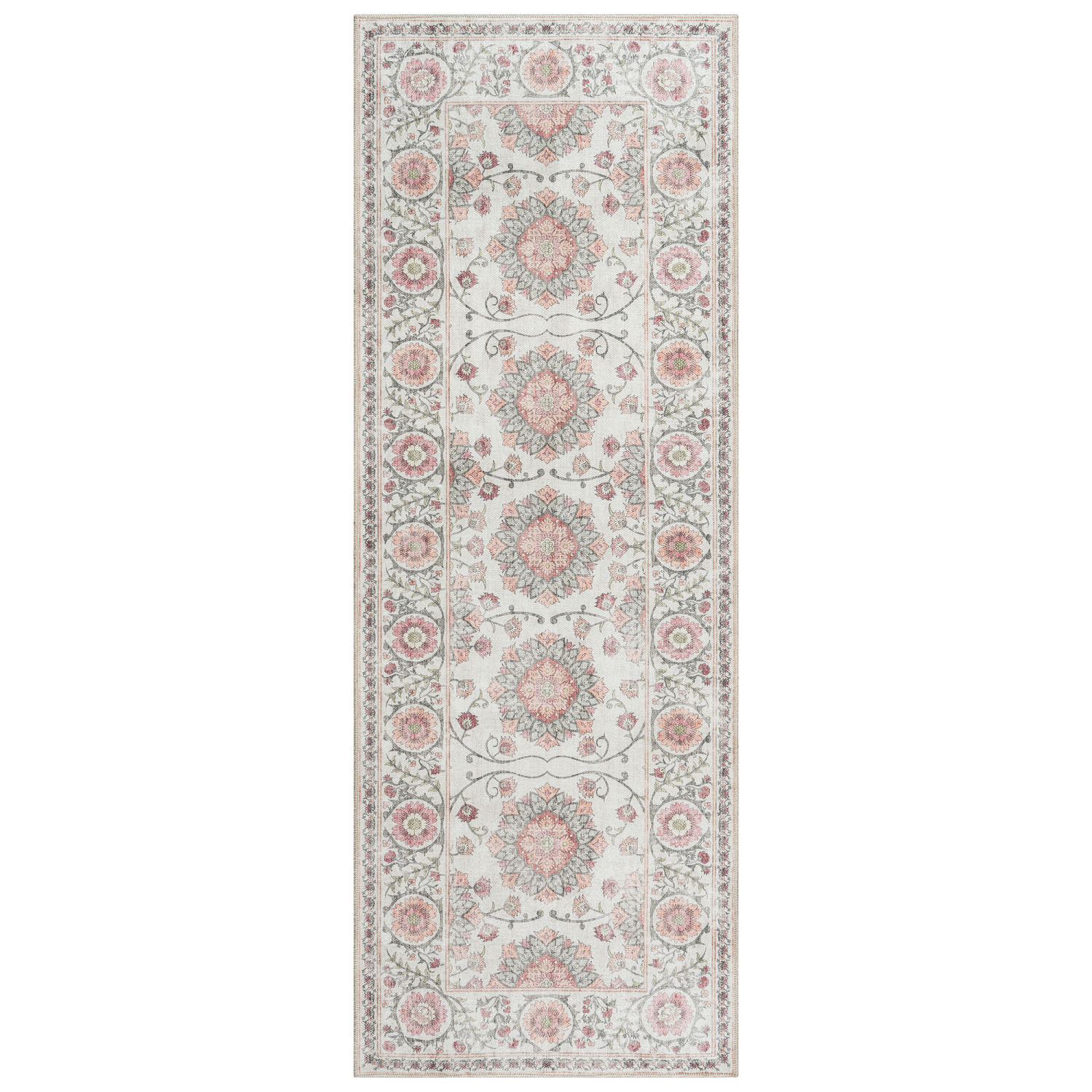 slide 1 of 6, Gertmenian Zavier Maren Washable Runner, 26x72, Ivory, 1 ct