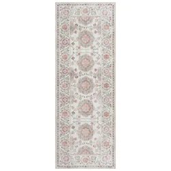 Gertmenian Zavier Maren Washable Runner, 26x72, Ivory