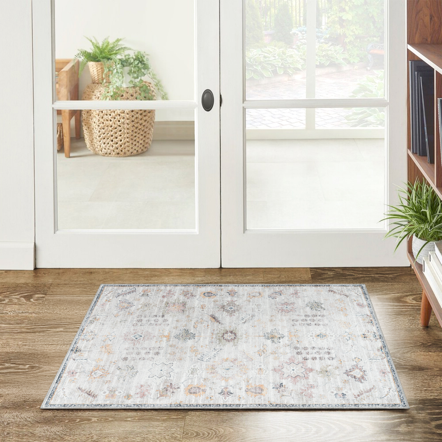 slide 3 of 4, Gertmenian Zavier Sarouk Washable Scatter Rug, 30x45, Beige, 1 ct