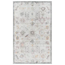 Gertmenian Zavier Sarouk Washable Scatter Rug, 20x32, Beige
