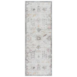 Gertmenian Zavier Sarouk Washable Runner, 26x72, Beige