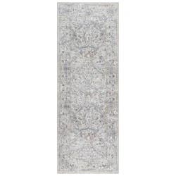 Gertmenian Zavier Lissa Washable Runner, 26x72, Ivory