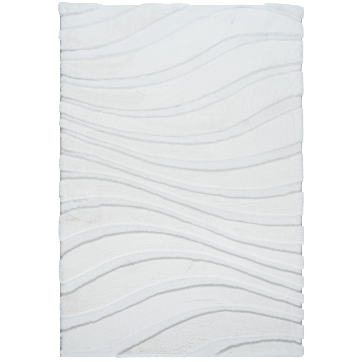 slide 1 of 9, Gertmenian Bristol Shag Liyah, 48 in x 70 in, White, 1 ct