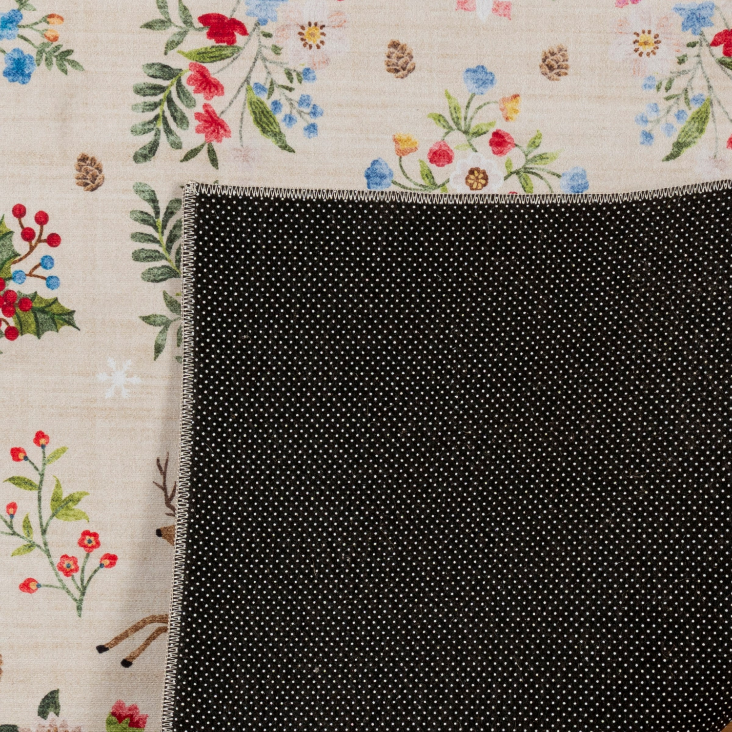 slide 2 of 4, Gertmenian Crystal Print Yuletide Runner 26x72", Beige, 1 ct