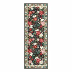 Gertmenian Crystal Print Feliz Runner 26x72", Black