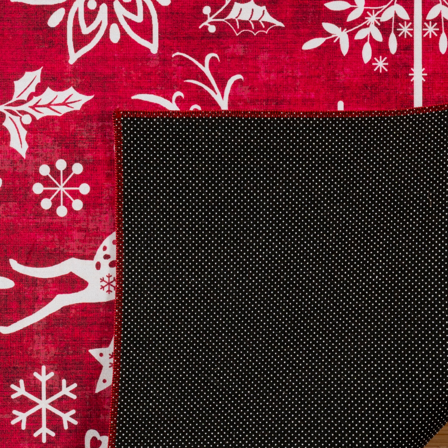 slide 2 of 4, Gertmenian Crystal Print Cheer Runner 26x72", Red, 1 ct