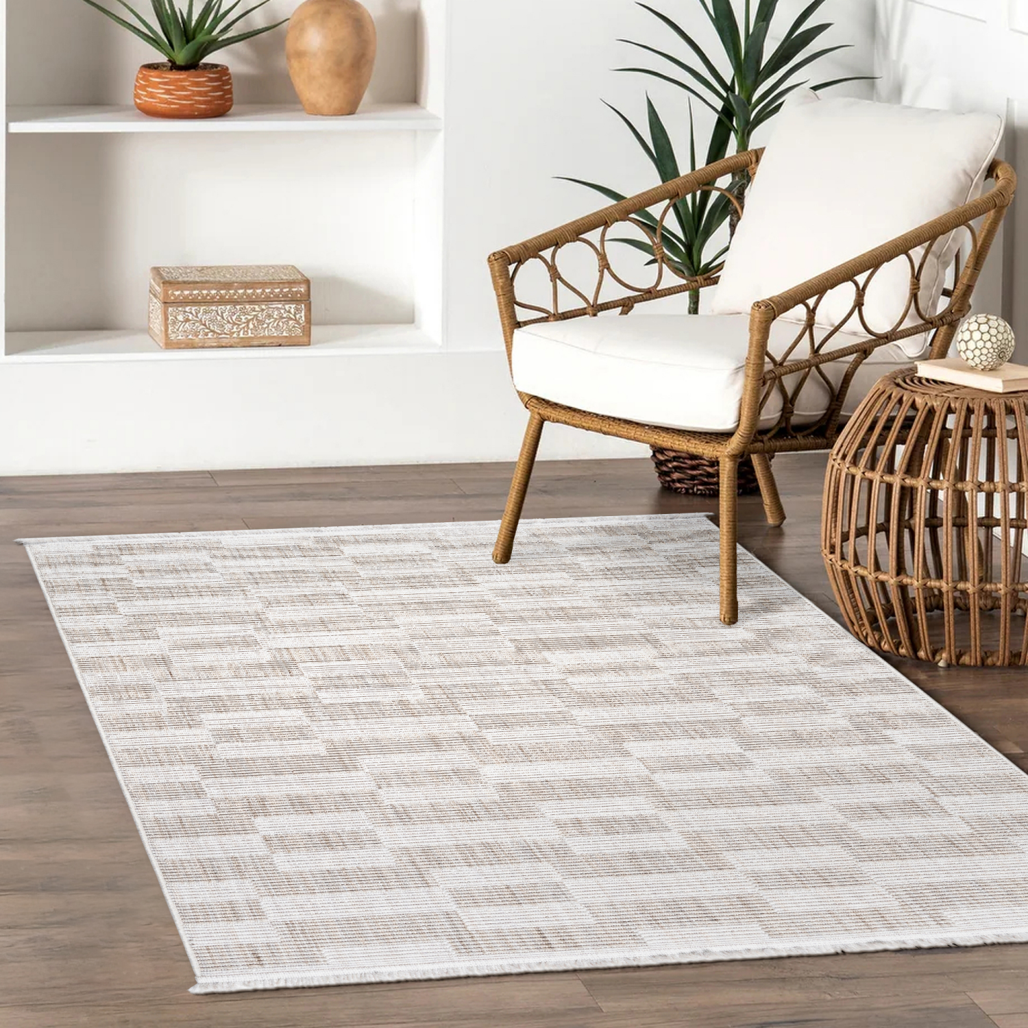 slide 5 of 5, Gertmenian Serenity Jolie Area Rug, 52x70, Beige, 1 ct