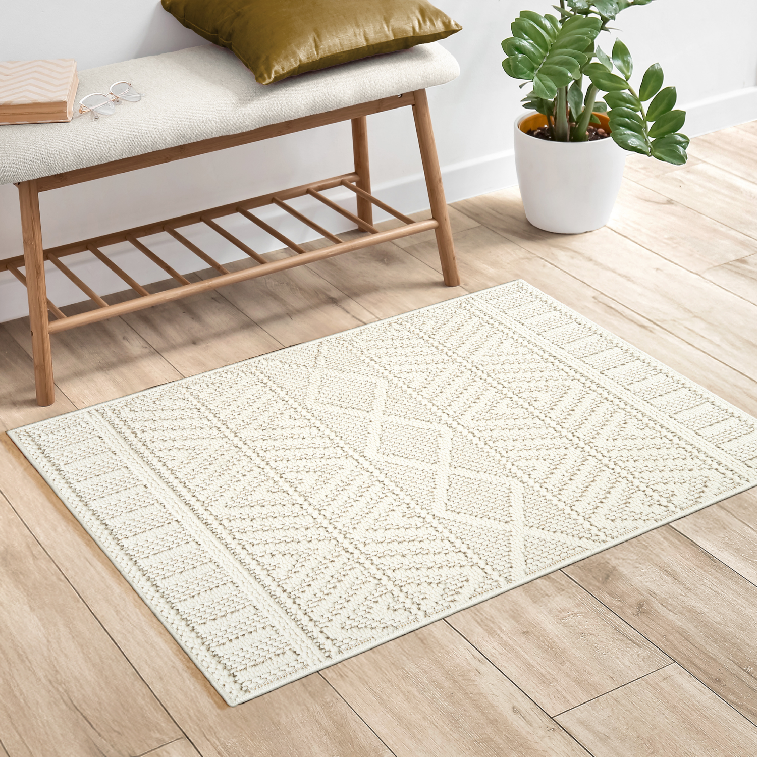slide 5 of 5, Gertmenian Regent Lana Scatter Rug, 30x45, Beige, 1 ct