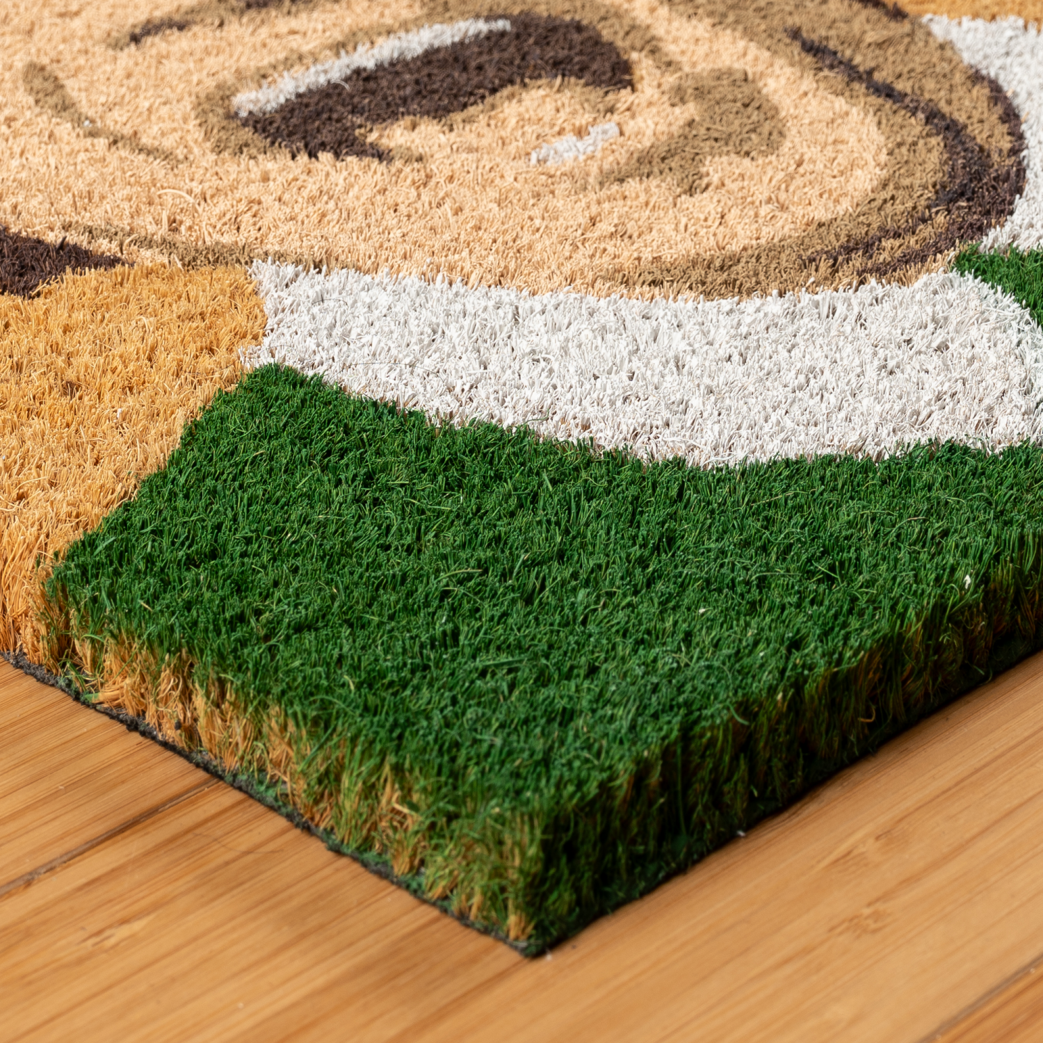 slide 3 of 5, Elf Santa is Coming Coir Mat, 18x30, Natural, 1 ct