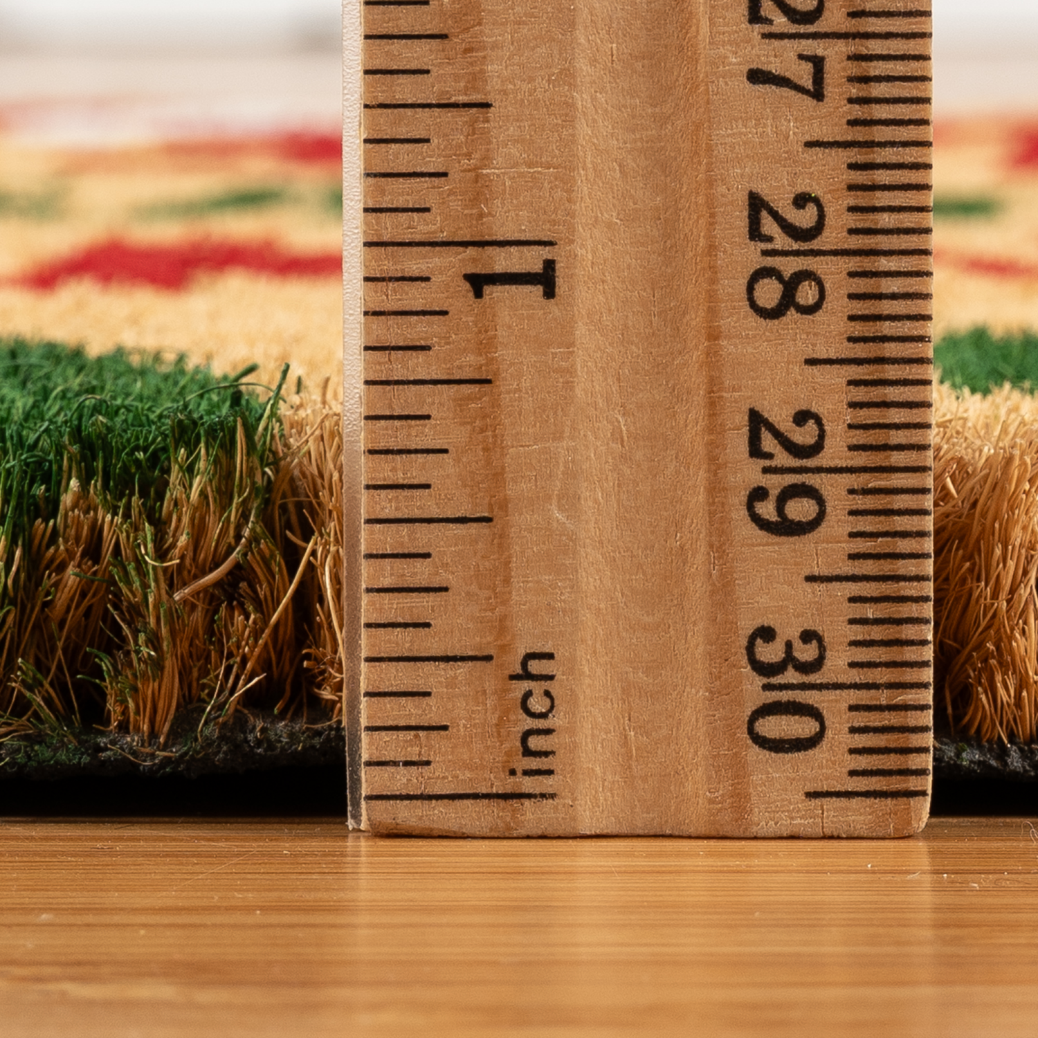 slide 5 of 5, Elf Santa is Coming Coir Mat, 18x30, Natural, 1 ct