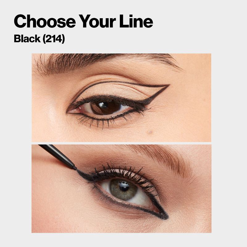 slide 3 of 10, Revlon ColorStay Micro Hyper Precision Waterproof Gel Eyeliner - 214 Black - 0.009oz, 0.009 oz