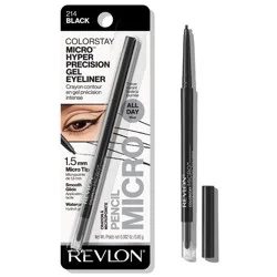 Revlon ColorStay Micro Hyper Precision Waterproof Gel Eyeliner - 214 Black - 0.009oz
