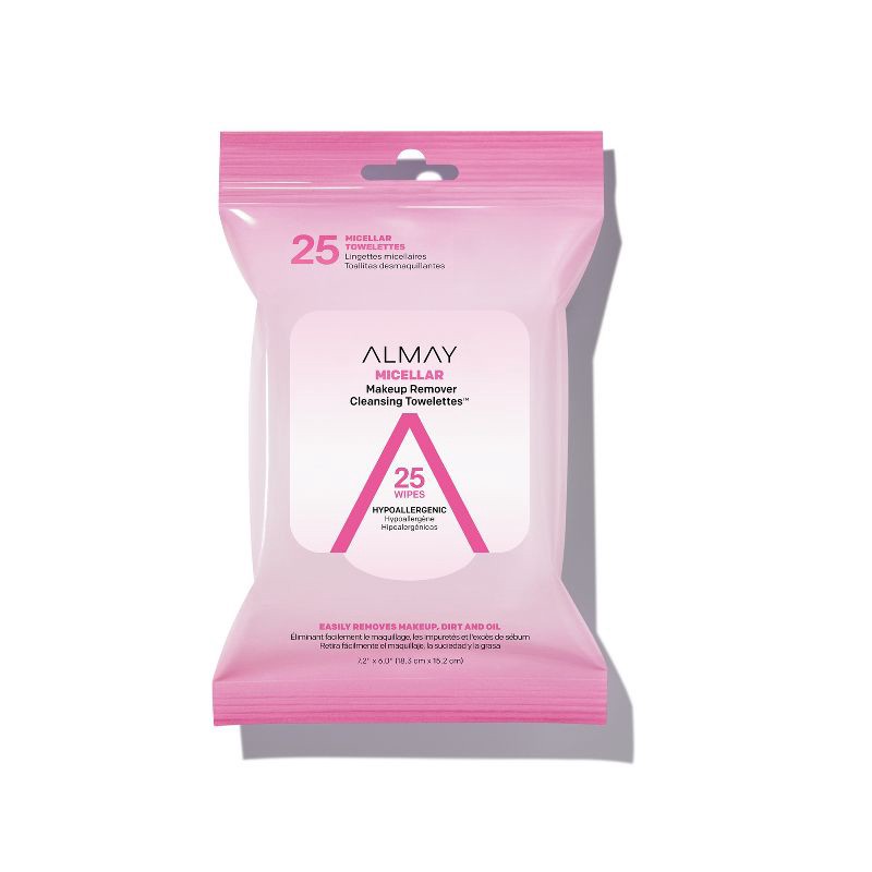 slide 1 of 6, Almay Micellar Makeup Remover Cleansing Towelettes - 25ct, 25 ct