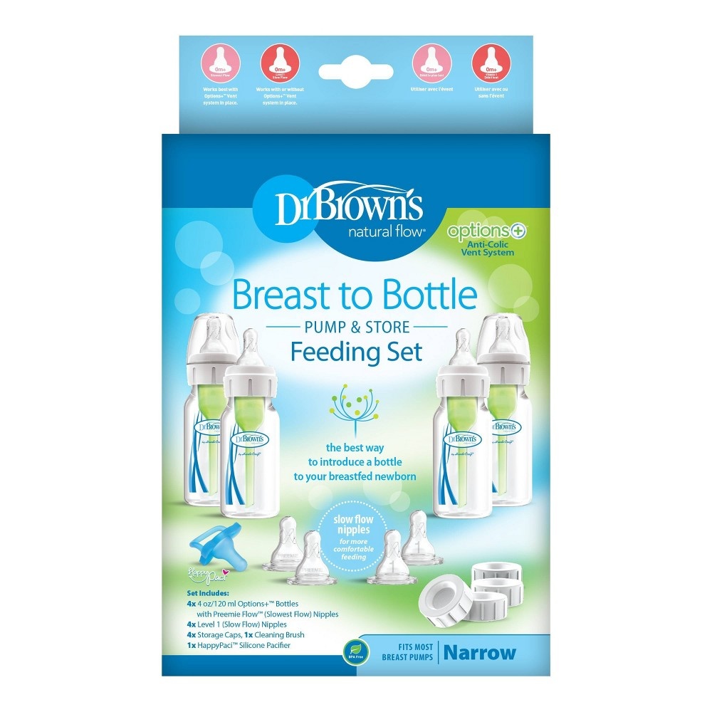 slide 2 of 5, Dr. Brown's Options Breast to Bottle Gift Pack - Clear, 1 ct