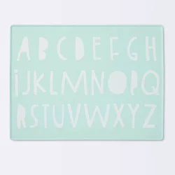 Silicone Place Mat with Decal - Cloud Island™ Green Alphabet