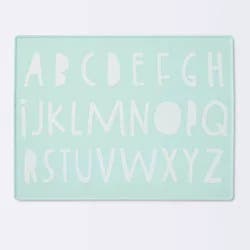 Silicone Place Mat with Decal - Cloud Island™ Green Alphabet