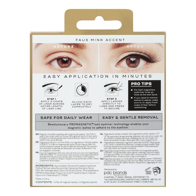 slide 7 of 7, Eylure ProMagnetic Faux Mink Accent False Eyelashes - 1pr, 1 ct