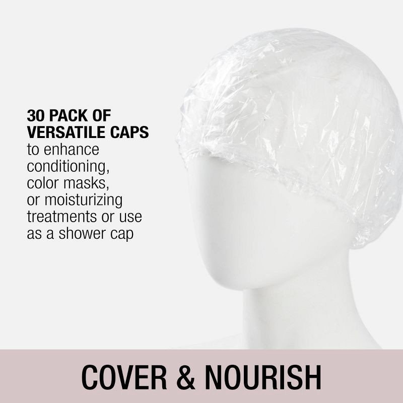 slide 3 of 5, Conair Standard Size Conditioning Caps - Clear - 30pk, 30 ct