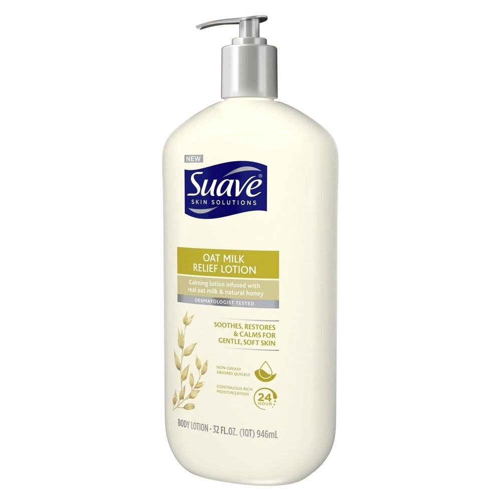 slide 4 of 4, Suave Skin Solutions Oat Milk Relief Lotion, 32 oz