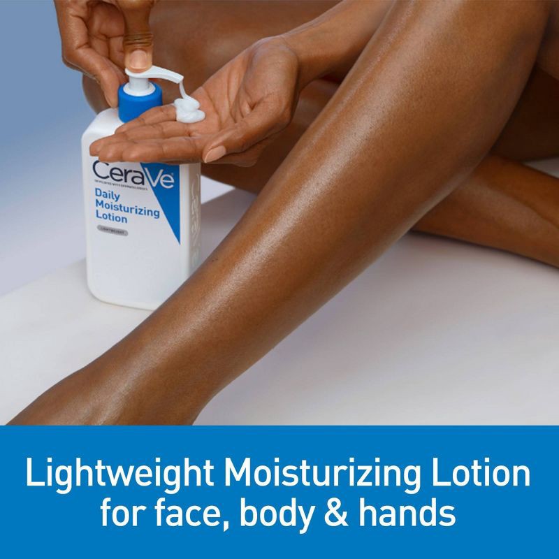 slide 4 of 9, CeraVe Daily Moisturizing Face and Body Lotion for Normal to Dry Skin – 16 oz, 16 oz