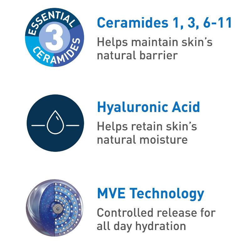 slide 5 of 9, CeraVe Daily Moisturizing Face and Body Lotion for Normal to Dry Skin – 16 oz, 16 oz