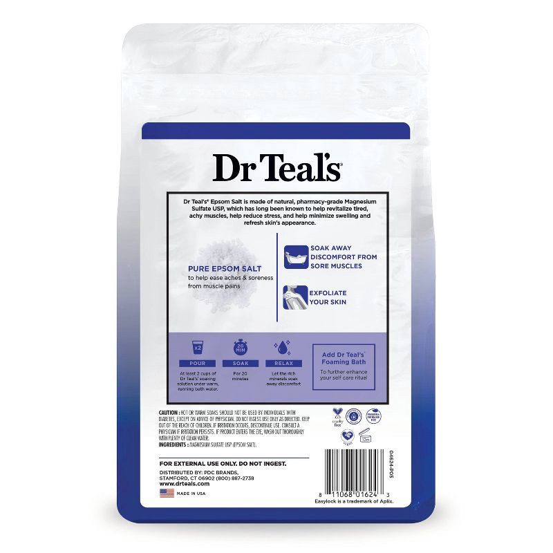 slide 2 of 6, Dr Teal's Epsom Salt Magnesium Soak - Fragrance-Free - 4 lbs, 4 lb