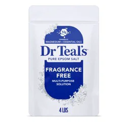 Dr Teal's Epsom Salt Magnesium Soak - Fragrance-Free - 4 lbs