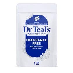 Dr Teal's Epsom Salt Magnesium Soak - Fragrance-Free - 4 lbs