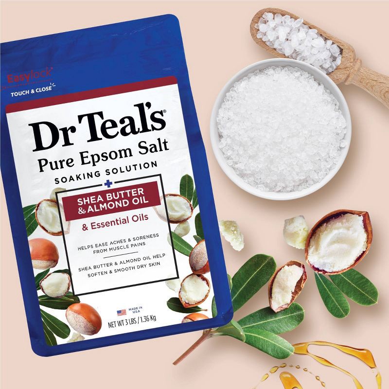 slide 5 of 6, Dr Teal's Shea Butter & Almond Bath Soaks - 36oz, 36 oz