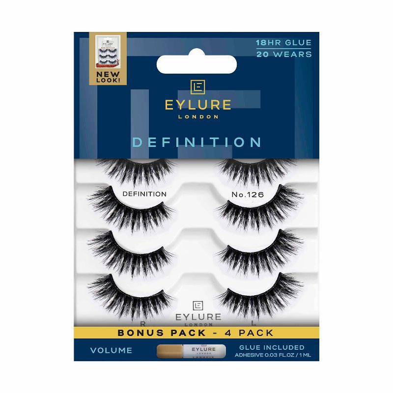 slide 1 of 6, Eylure Definition False Eyelashes - No 126 - 4pr, 1 ct
