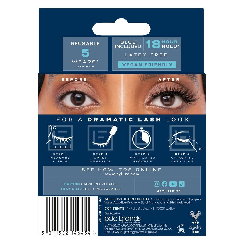 slide 6 of 6, Eylure Definition False Eyelashes - No 126 - 4pr, 1 ct