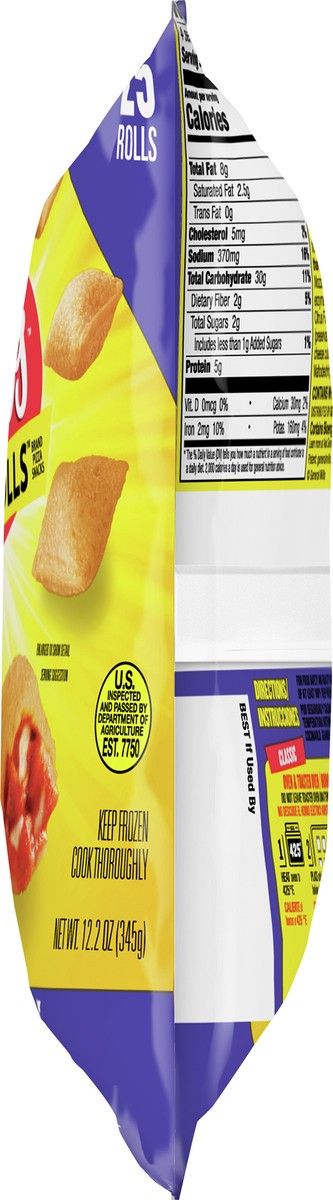 slide 7 of 9, Totino's Pizza Rolls, Pepperoni Flavored, Frozen Snacks, 12.2 oz, 25 ct, 25 ct