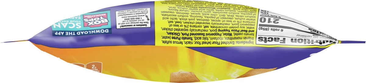 slide 3 of 9, Totino's Pizza Rolls, Pepperoni Flavored, Frozen Snacks, 12.2 oz, 25 ct, 25 ct