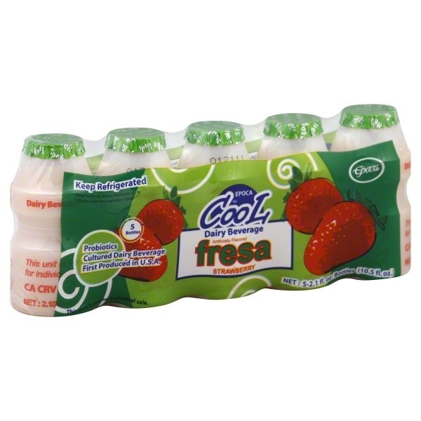 slide 1 of 1, Epoca Cool Strawberry Dairy Beverage, 1 ct