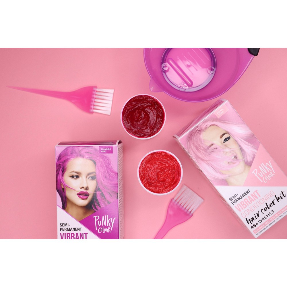 slide 3 of 5, Punky Colour Semi-Permanent Hair Color Kit - Flamingo Pink - 3.5oz, 3.5 fl oz