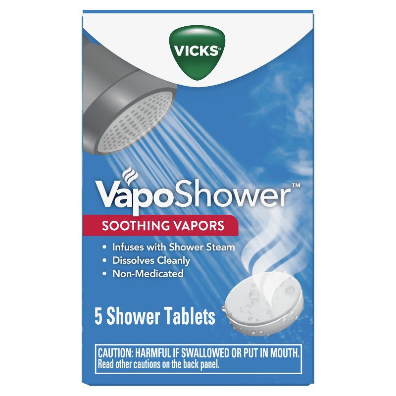 slide 2 of 8, Vicks VapoShower Soothing Vapors Tablets - 5ct, 5 ct