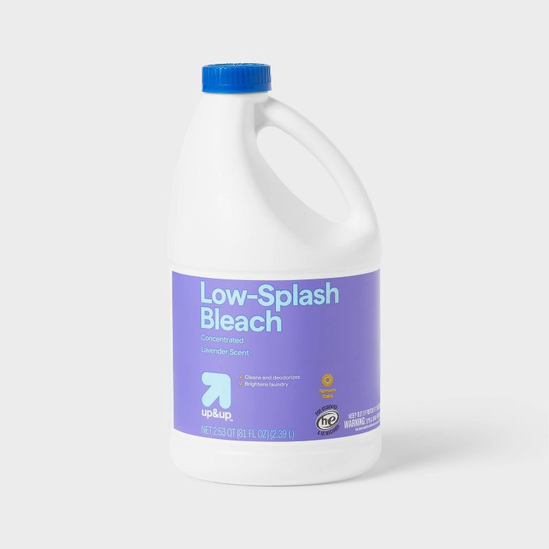 slide 1 of 4, Lavender Low Splash Bleach - 81 fl oz - up&up™, 81 fl oz