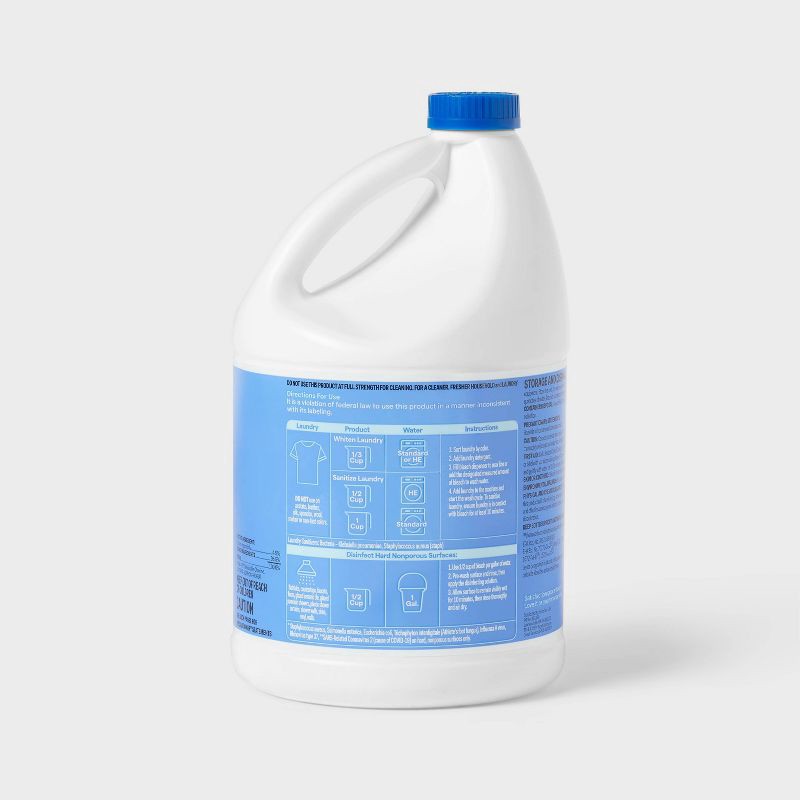 slide 4 of 4, Low Splash Regular Bleach - 121oz - up&up™, 121 oz