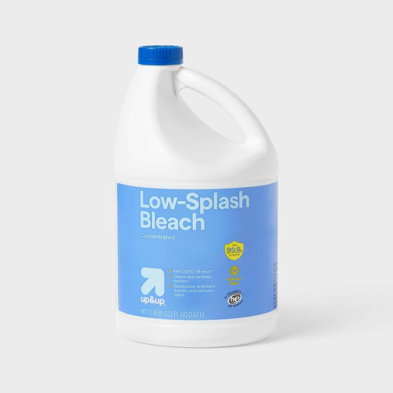 slide 1 of 4, Low Splash Regular Bleach - 121oz - up&up™, 121 oz