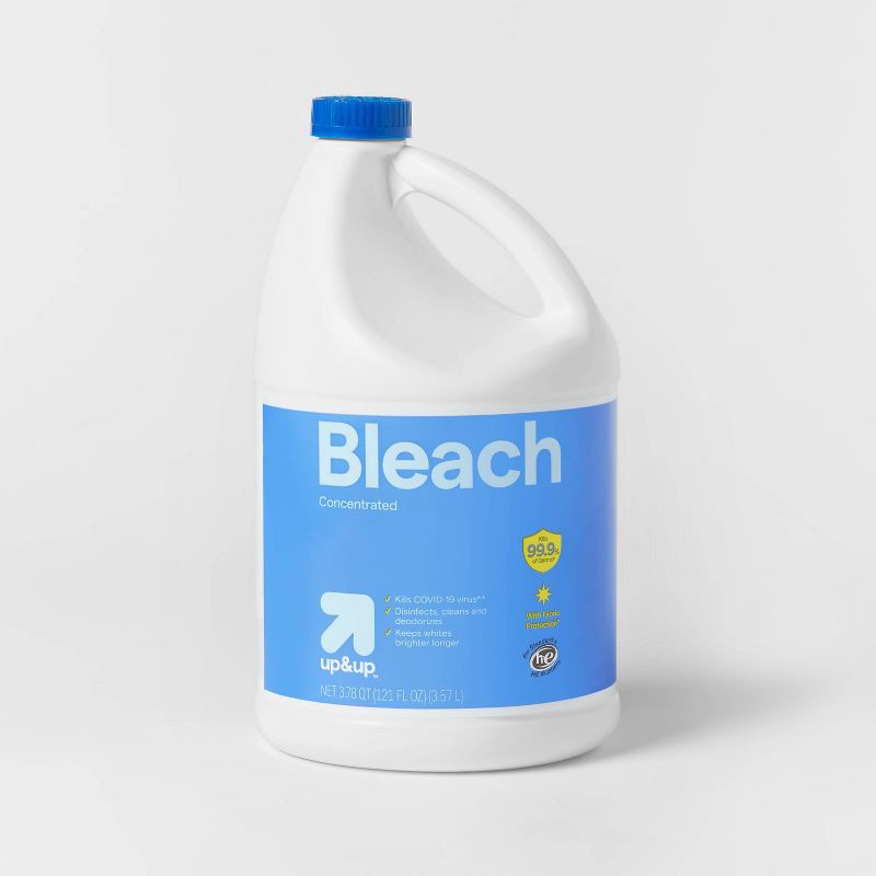 slide 1 of 4, Regular Bleach with Fabric Protection - 121 fl oz - up&up™, 121 fl oz