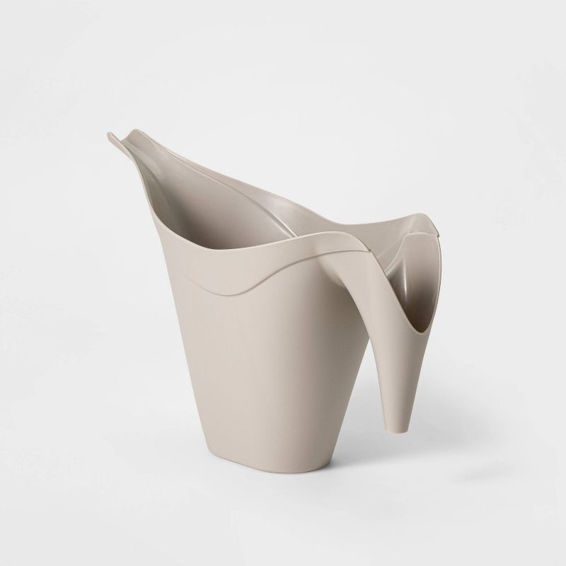 slide 2 of 5, 1/2gal Watering Can Light Gray - Room Essentials™: Modern, Indoor & Outdoor, Precise Watering, Polypropylene, 1/2 gal