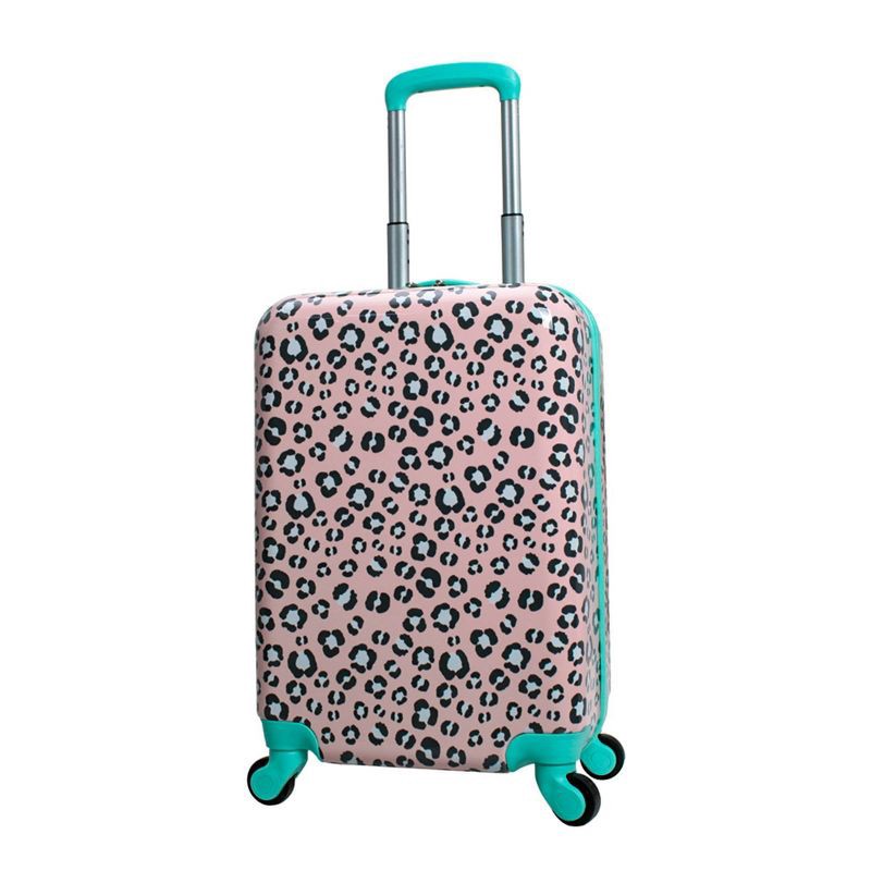 slide 2 of 9, Crckt Kids' Hardside Carry On Spinner Suitcase - Animal Print, 1 ct